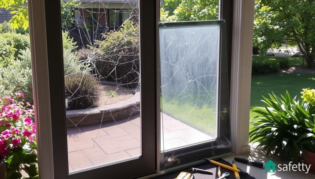 Patio door glass replacement