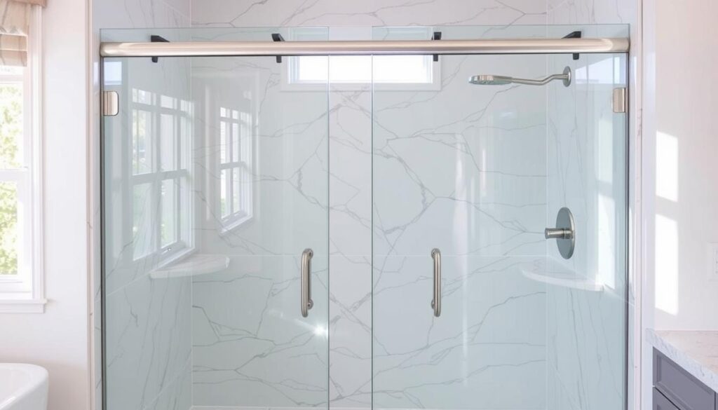 modern glass shower doors