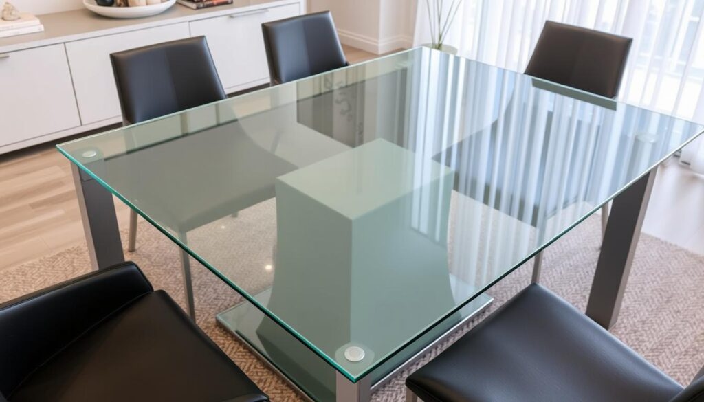 tempered glass table top