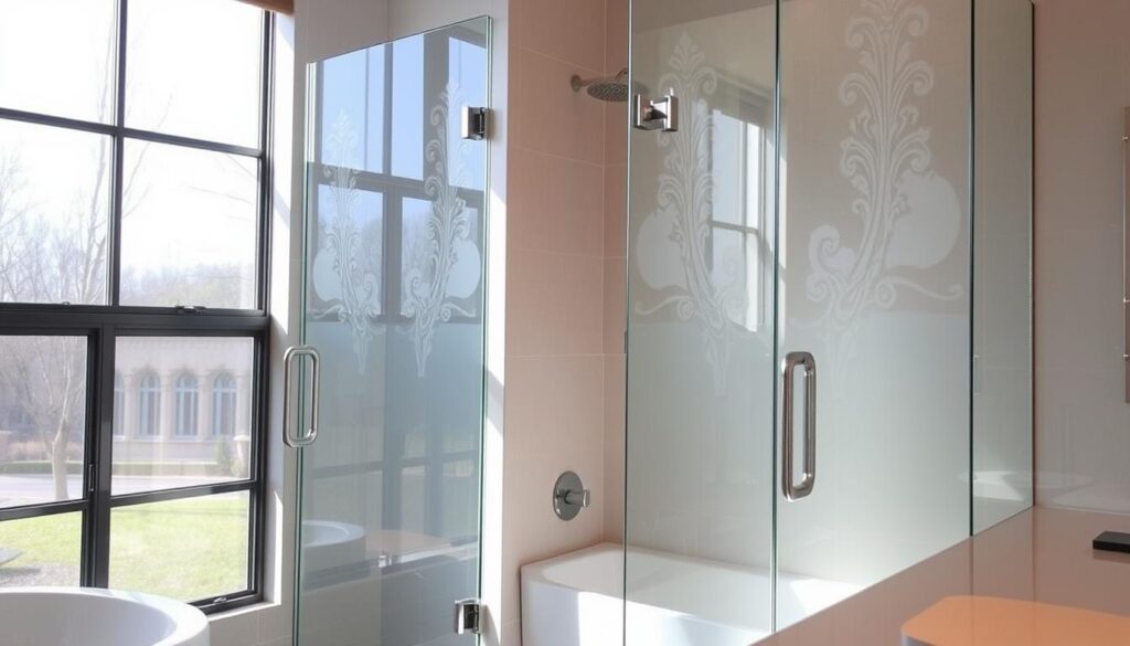 Custom glass shower doors