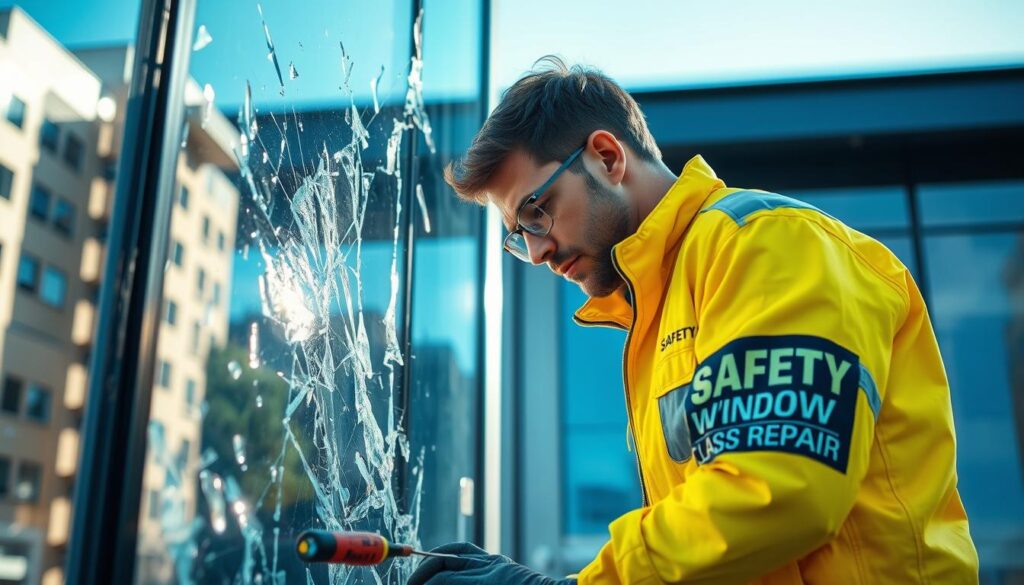 Emergency glass repair services