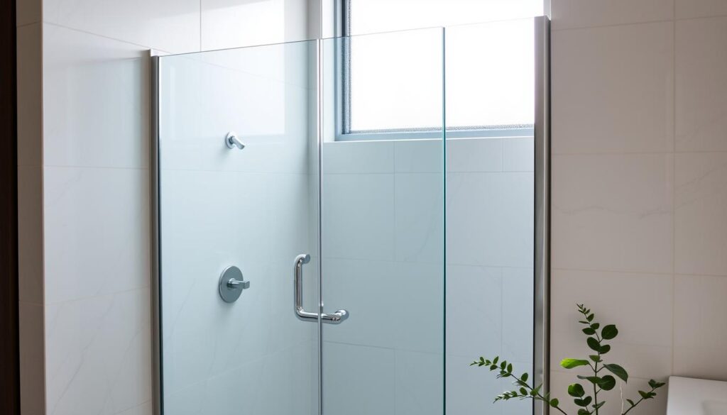 frameless glass shower door