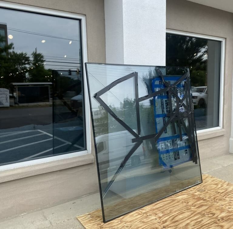 Commercial glass repair and replacement in Montgomery County MD