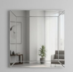 Custom square mirror installation in Montgomery County MD