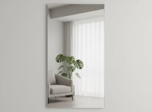 Custom rectangle mirror installation in Montgomery County MD