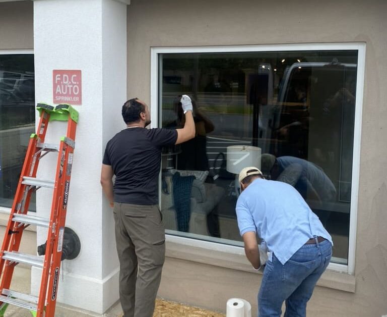 Commercial glass repair and replacement in Montgomery County MD